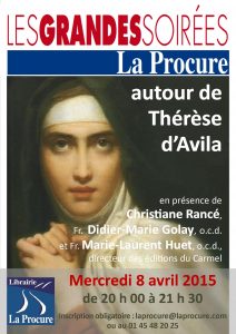 Affiche GS Thérèse d'Avila 8 avril 2015