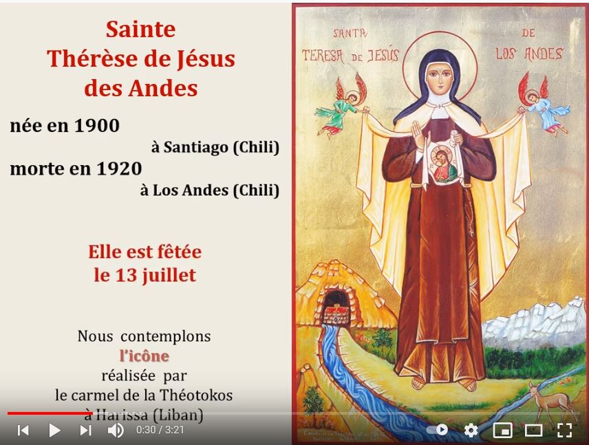 21. Ste Thérèse de Jésus des Andes
